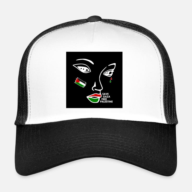 Free palestine frau Trucker Cap