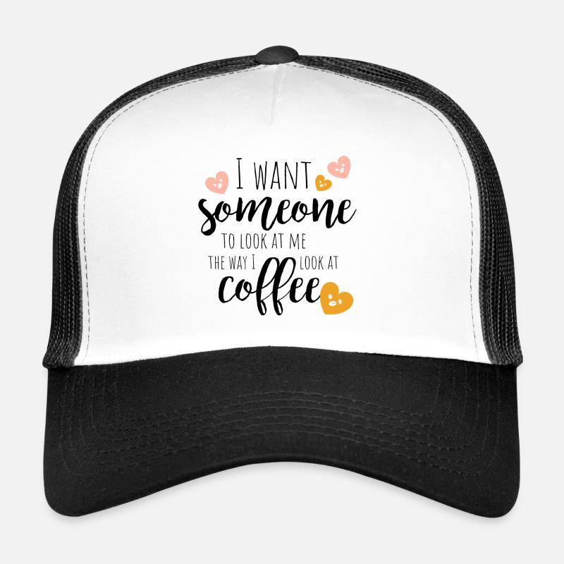 Coffee Love - Trucker Cap - white/black