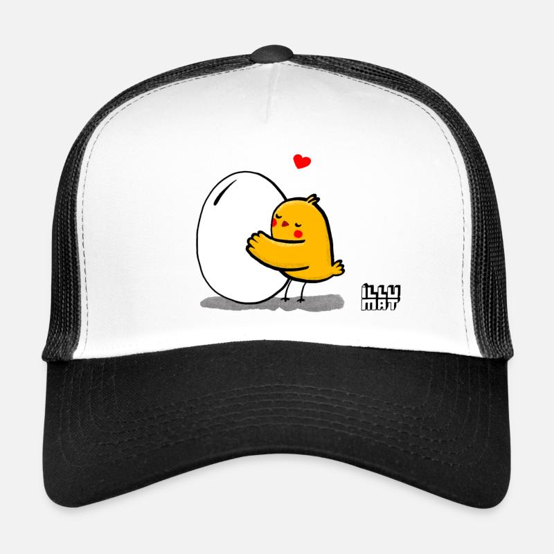 Geschwister Ei - Trucker Cap - Weiß/Schwarz