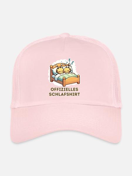 Official Bee Sleep Shirt - Trucker Cap - pale pink - Front