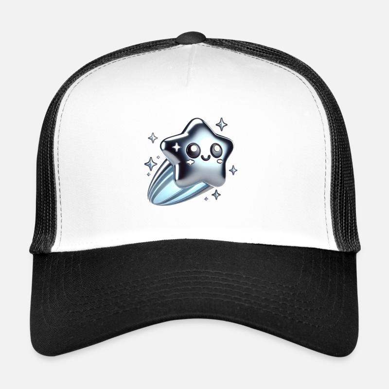 Kawaii Glossy Shooting Star Trucker Cap