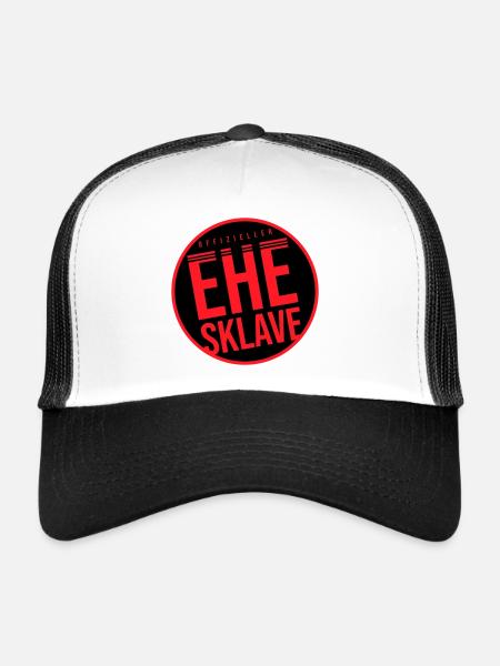Marriage Slave Wedding Bachelor Party - Trucker Cap - white/black - Front