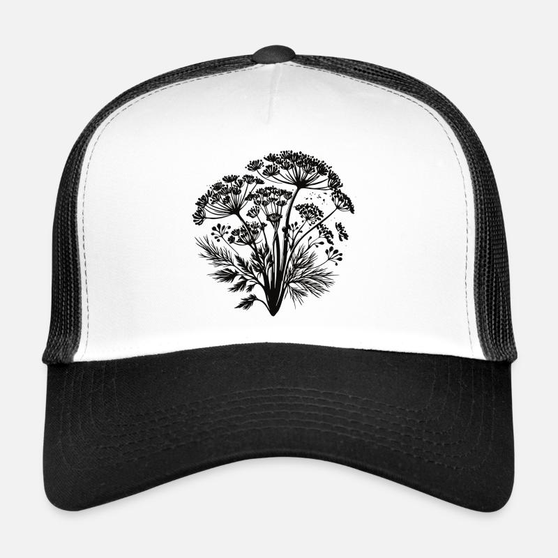 Silhouettes de fenouil – Des herbes avec style Casquette trucker 
