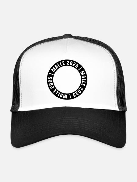 Malle 2025 Vide - Casquette trucker  - blanc/noir - Devant