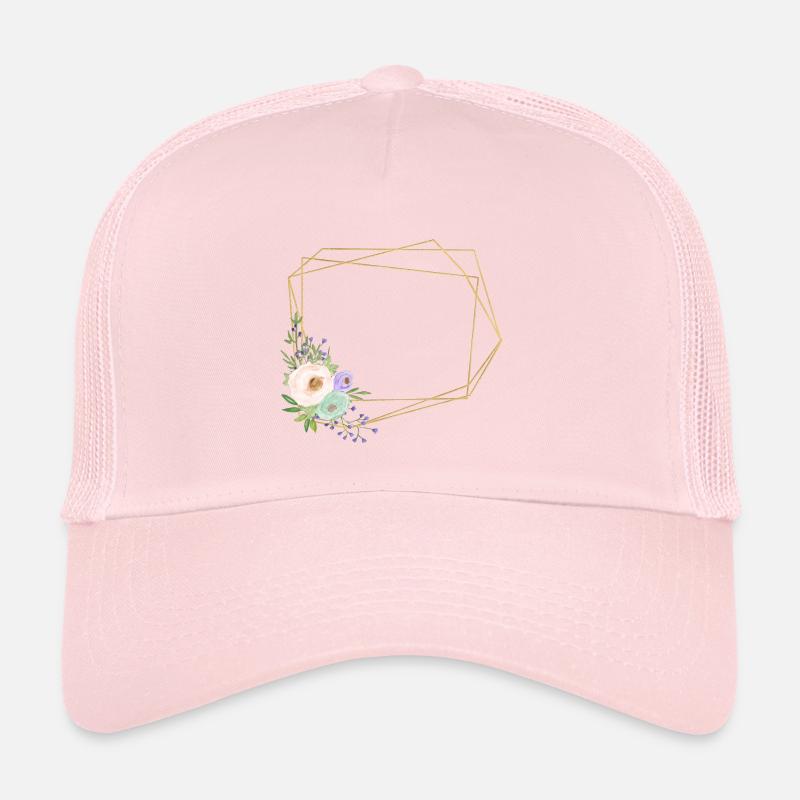 Flowers Geometric Customizable Trucker Cap