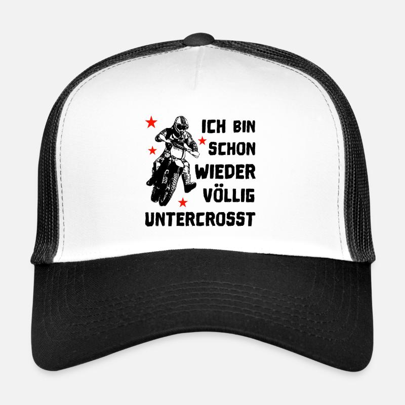 völlig untercrosst - Trucker Cap - Weiß/Schwarz