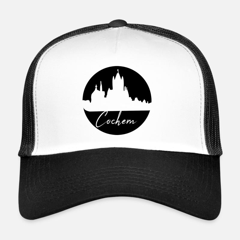 Cochem,Skyline,Circle,Black Circle Trucker Cap