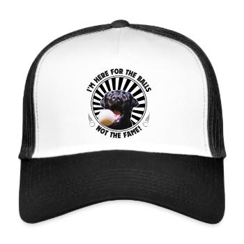 Je suis là pour les bals ! - Casquette trucker  - blanc/noir - Devant
