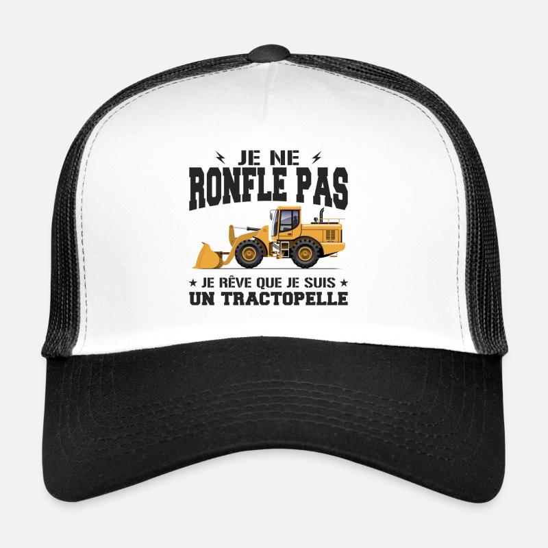 Baumaschine Baggerlader Schnarcher Trucker Cap