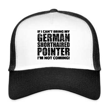 Deutsch Kurzhaar - Trucker Cap - Weiß/Schwarz - Vorne