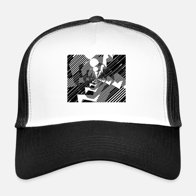 Lauf, lauf, lauf - Trucker Cap - Weiß/Schwarz