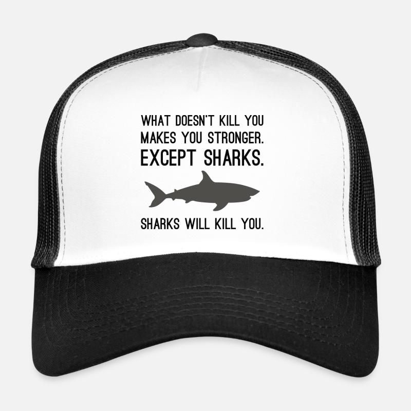 Les requins vous tueront Casquette trucker 