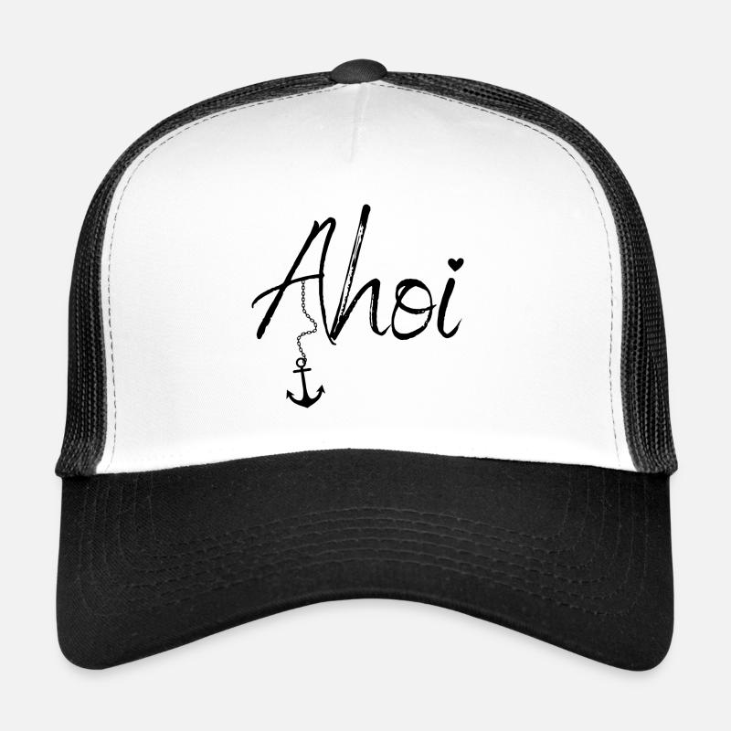 Maritime Mode mit Ahoi und Anker Trucker Cap
