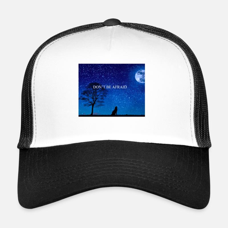 N’AYEZ PAS PEUR - Casquette trucker  - blanc/noir