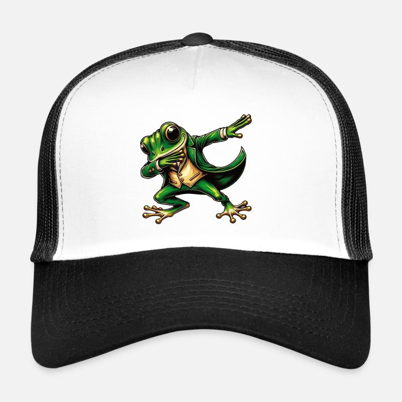 funny green dancing frog Trucker Cap