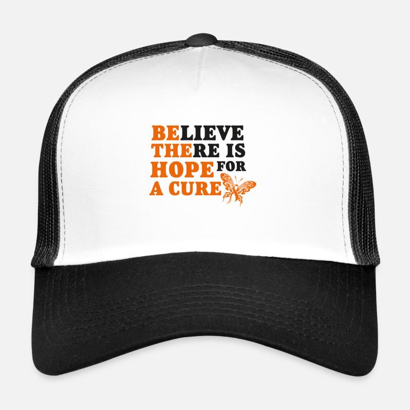 cure black - Trucker Cap - Weiß/Schwarz