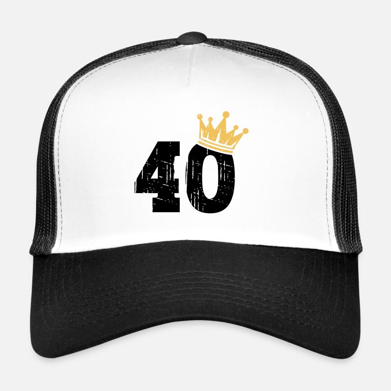 40 Krone 40. Geburtstag 40 Jahre Trucker Cap