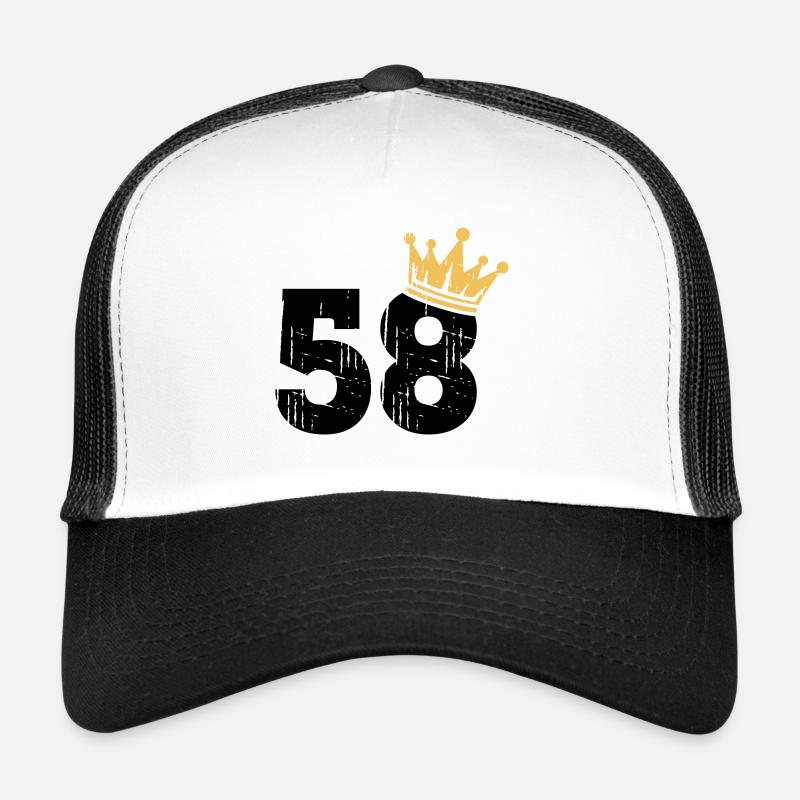 58 Krone 58. Geburtstag 58 Jahre Trucker Cap