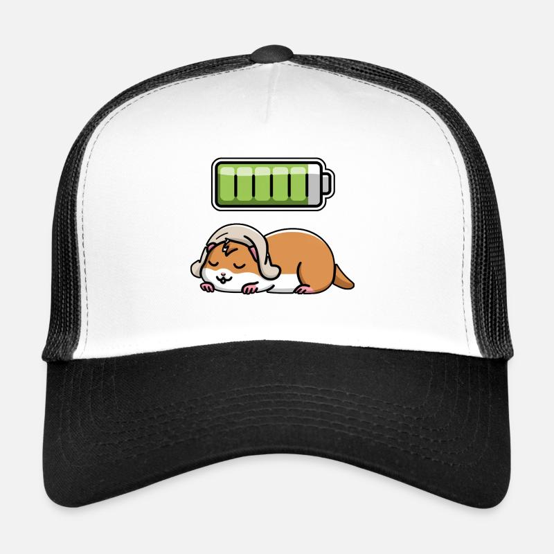 Hamster Sleeping Recharging Night Bedtime Trucker Cap