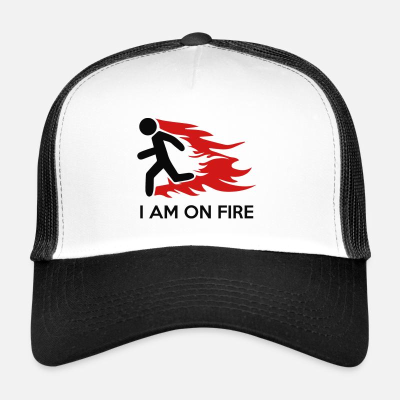 Je suis en feu Casquette trucker 