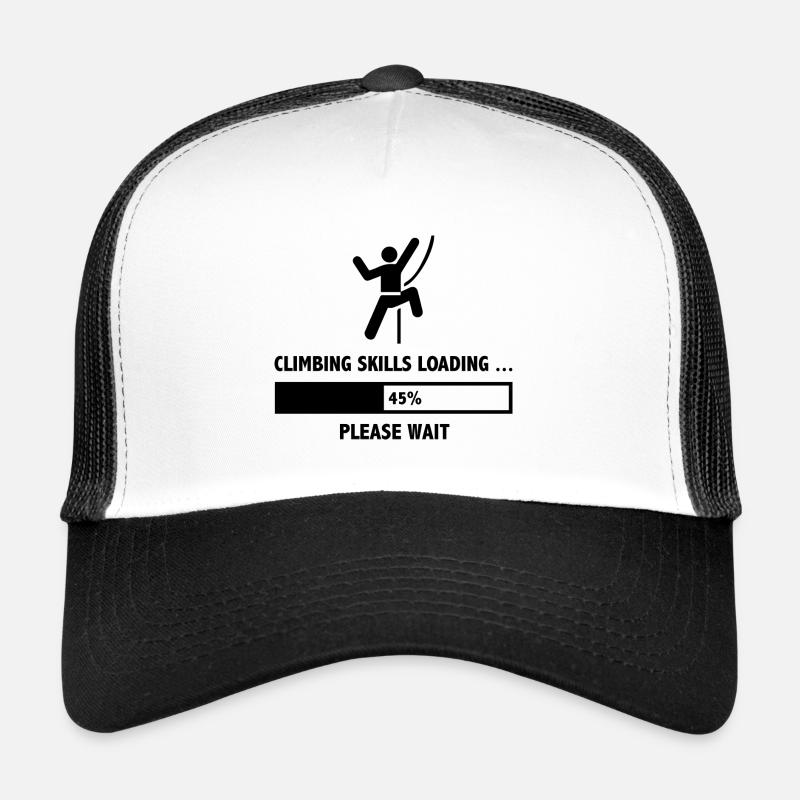 Climbing Skills Loading Please Wait Trucker Cap