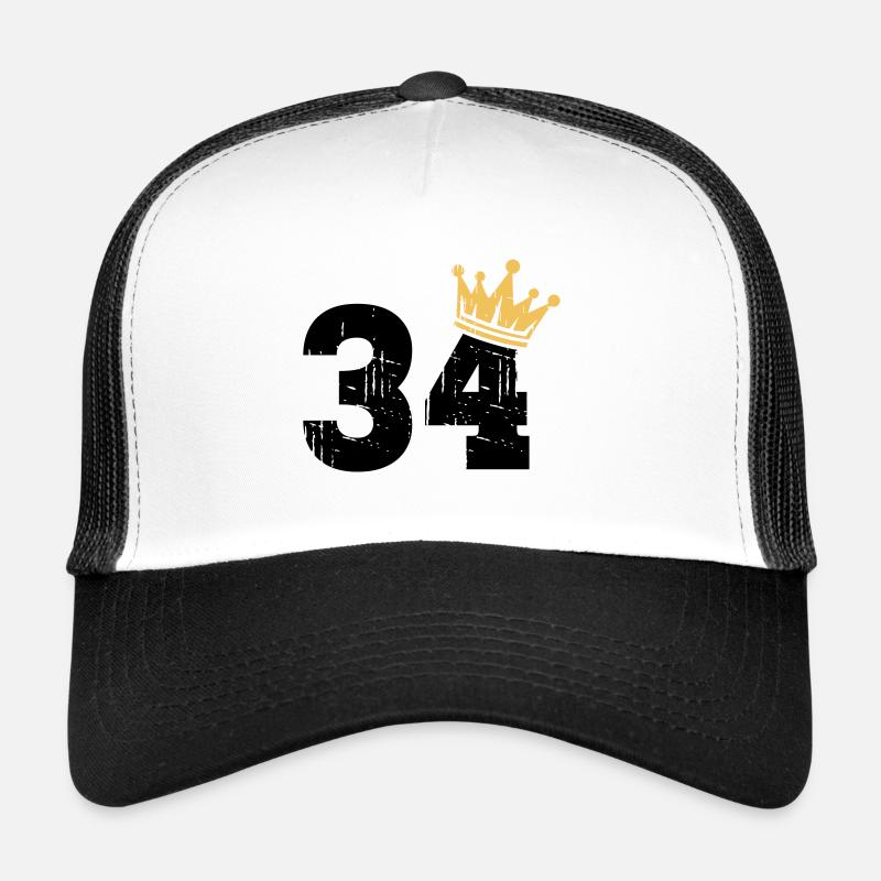 34 Crown 34e anniversaire 34 ans Casquette trucker 