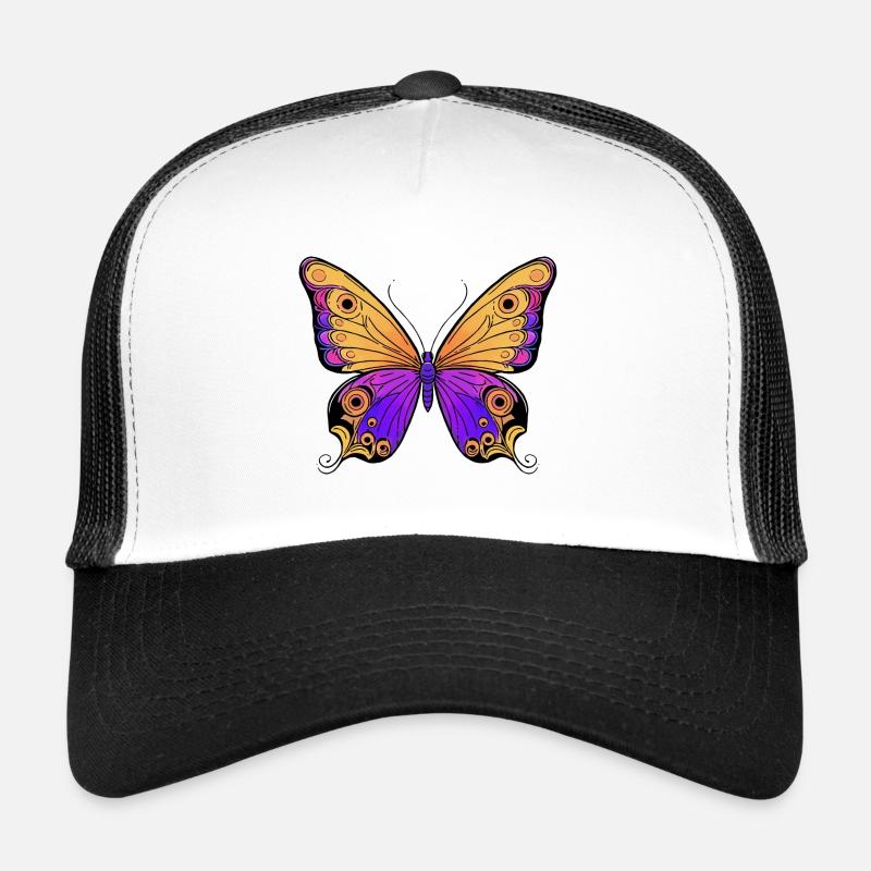 Mehrfarbiger Schmetterling Trucker Cap