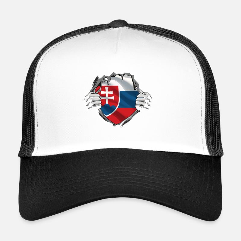 Slovaquie drapeau slovaque vintage drapeau slovaque Casquette trucker 