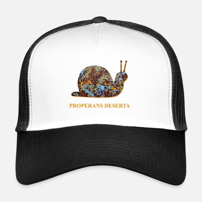 Hurry with time Latin Snail E 85 Trucker Cap