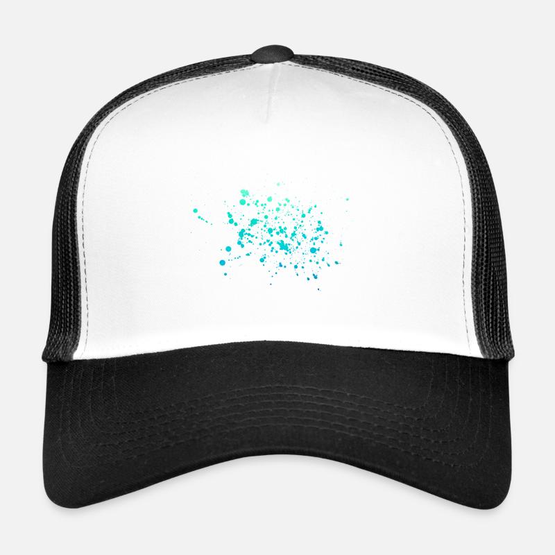 blobs - Casquette trucker  - blanc/noir