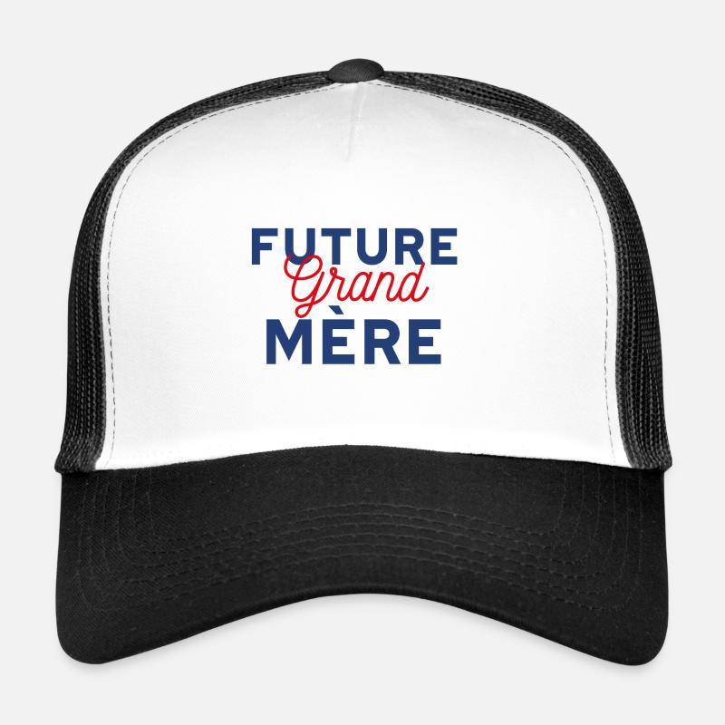 Future grand-mère - Casquette trucker  - blanc/noir