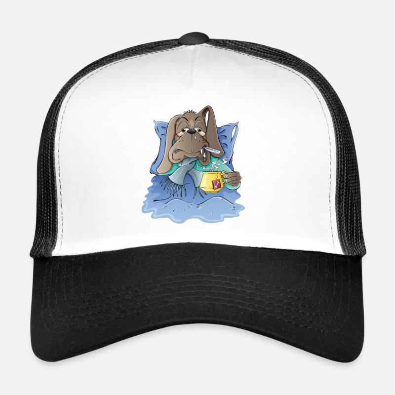 Hundeelend - Trucker Cap - Weiß/Schwarz