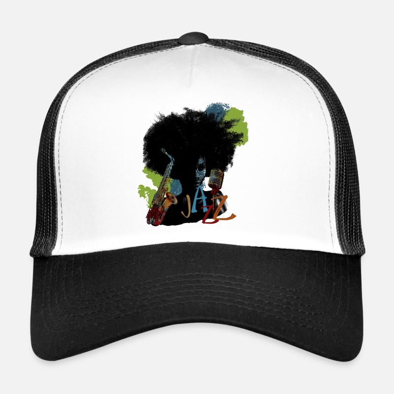 Jazz - Trucker Cap - Weiß/Schwarz