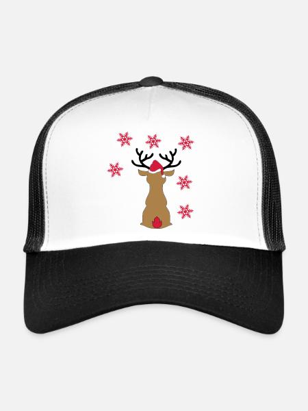 élan - Casquette trucker  - blanc/noir - Devant