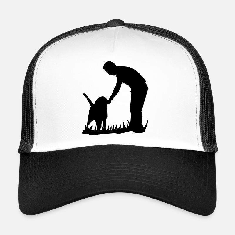 Beste Freunde - Hund und Herrchen Silouette Trucker Cap