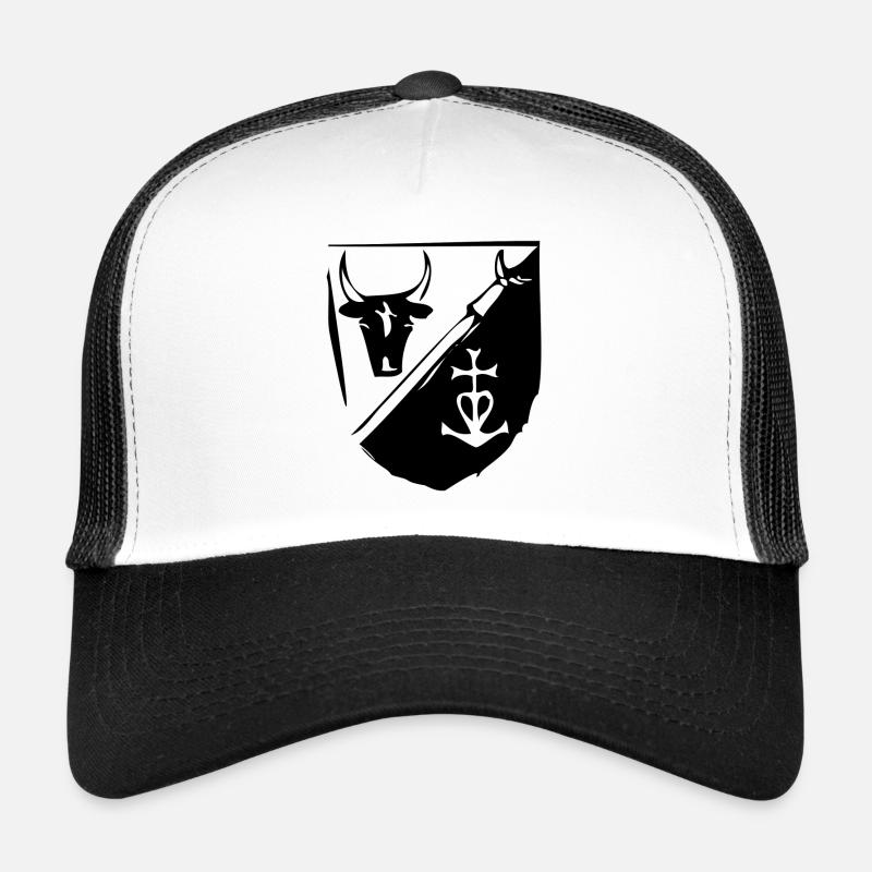 drapeau gardian - Casquette trucker  - blanc/noir