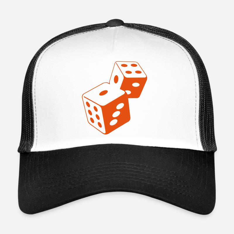 Two dice at the casino Trucker Cap