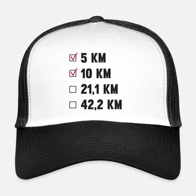 Nächstes Ziel Halbmarathon - laufen - Jogging - Trucker Cap - Weiß/Schwarz