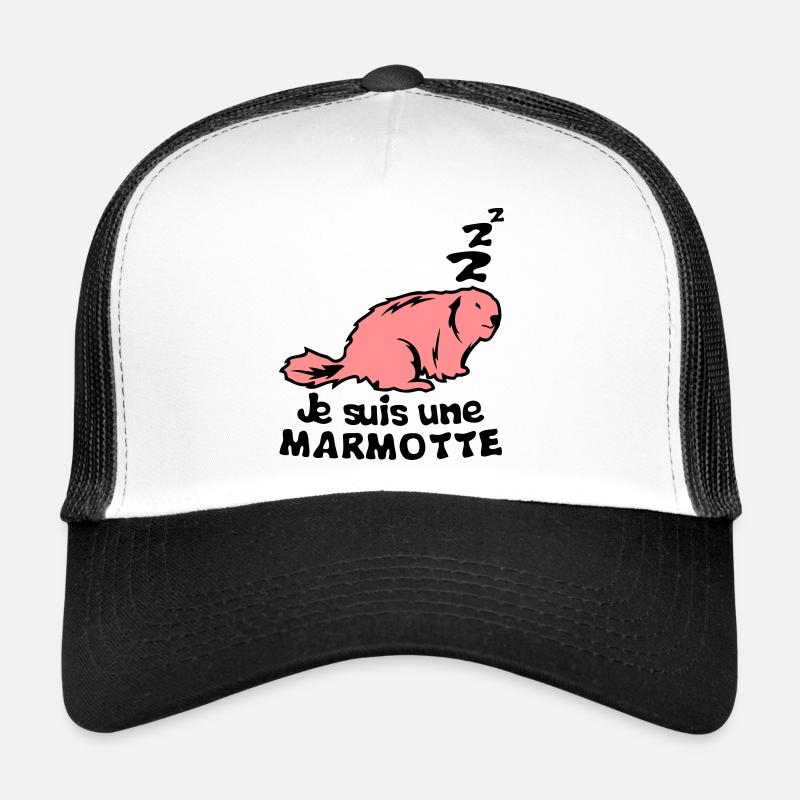 je suis une marmotte animal expression Casquette trucker 