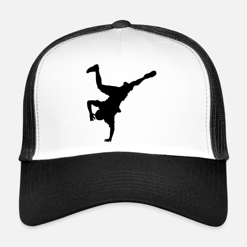 Hip Hop - Trucker Cap - Weiß/Schwarz