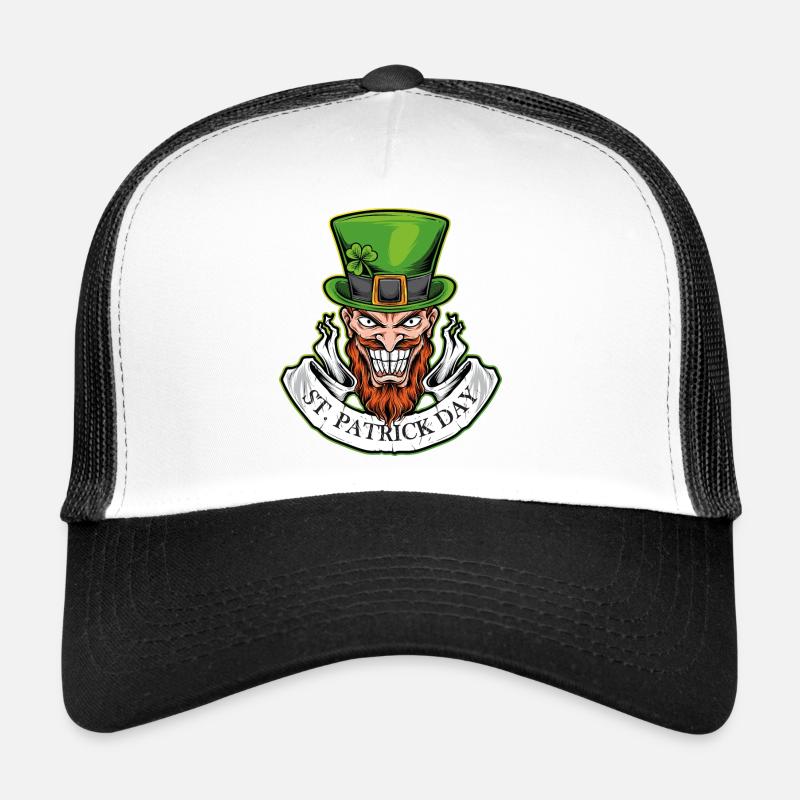 Sourire le jour de la Saint-Patrick Casquette trucker 