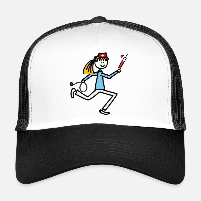 Nurse - Trucker Cap - white/black