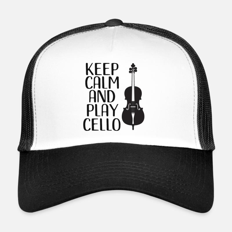 Cello Viola Orchestra Opera Concert Gift Trucker Cap