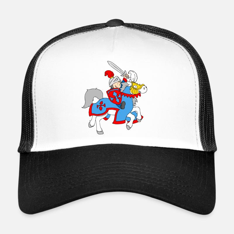 Boy Knight on a Horse - Trucker Cap - Weiß/Schwarz