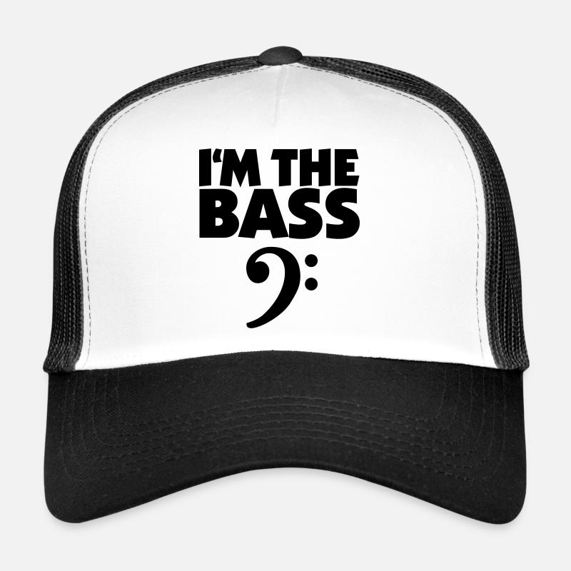I'm the Bass Black (EU) - Trucker Cap - white/black