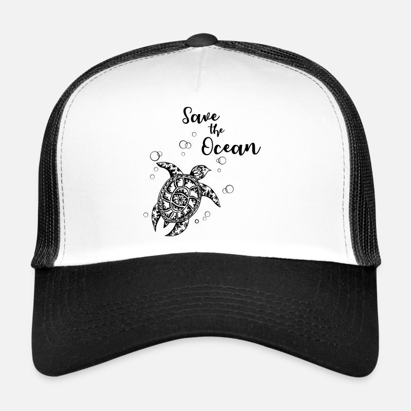 Save the Ocean - tortue Casquette trucker 
