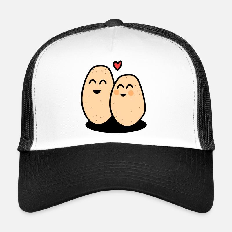 Liebespaar Karftoffel Geschenk Herz Trucker Cap