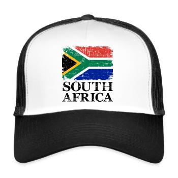 South Africa - Trucker Cap - white/black - Front