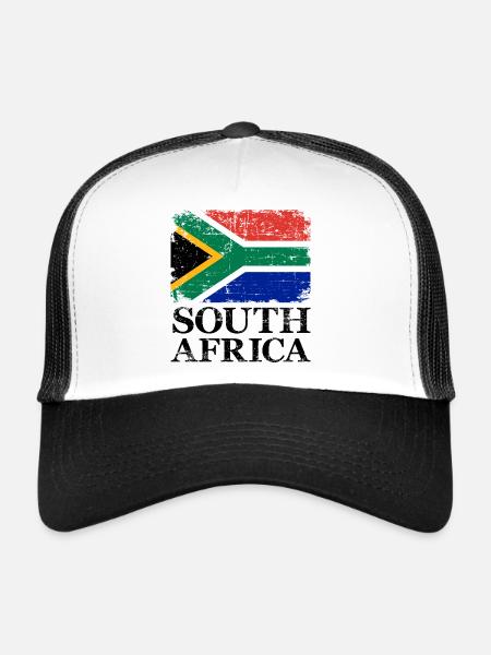 South Africa - Trucker Cap - white/black - Front