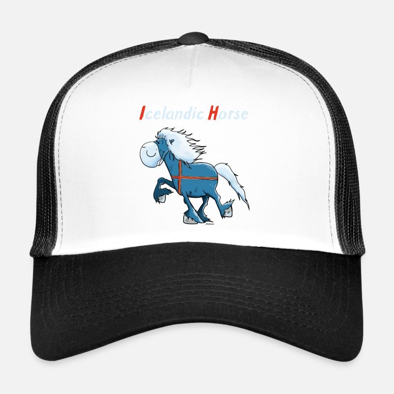 Isländer on Tour - Trucker Cap - Weiß/Schwarz